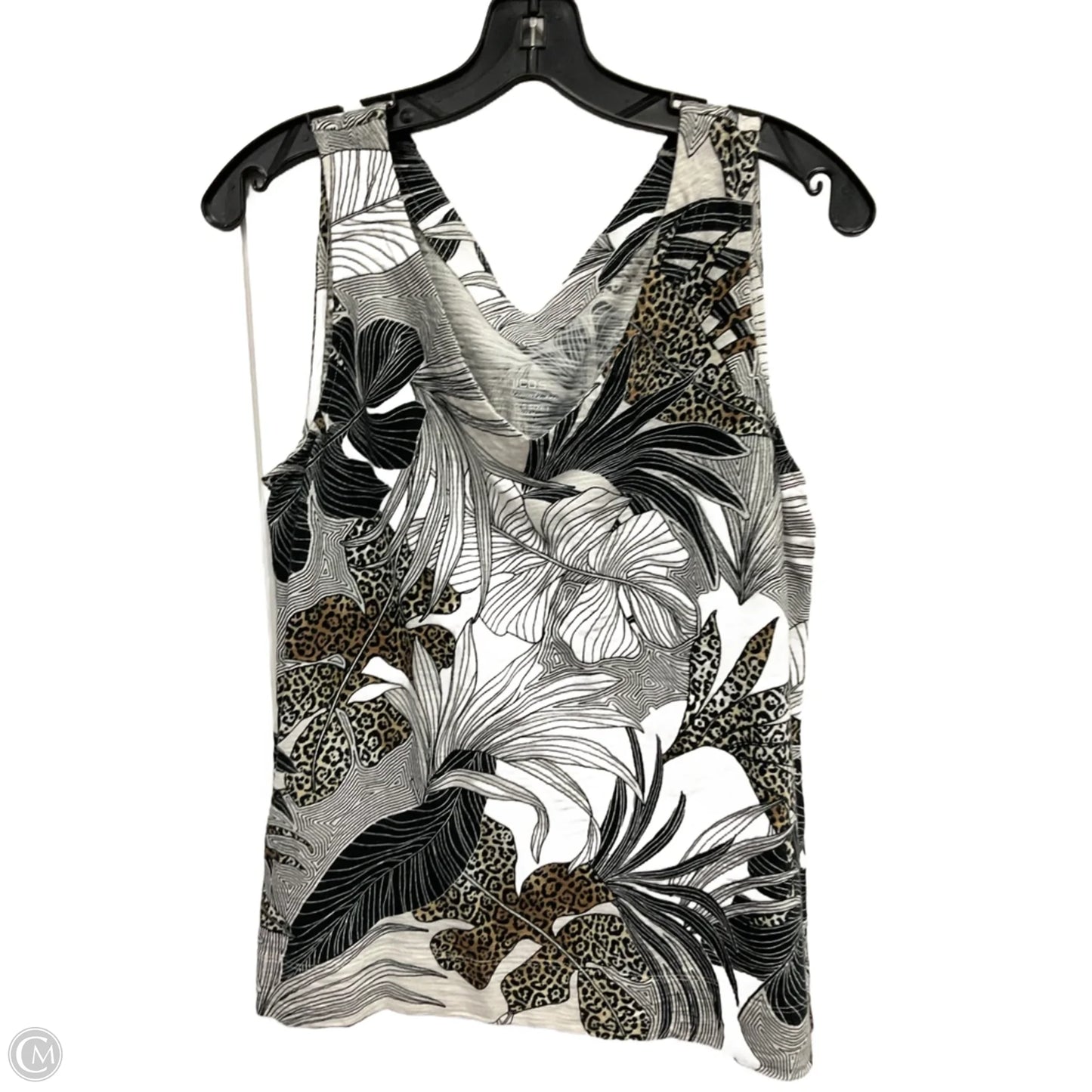 Tank Top By Chicos In Tropical Print, Size: M