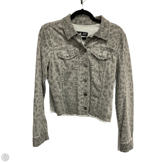 Jacket Denim By Kut In Animal Print, Size: S