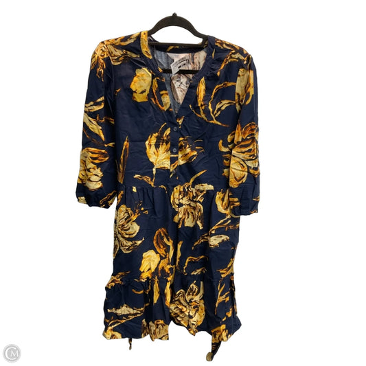 Dress Casual Midi By Time And Tru In Floral Print, Size: M
