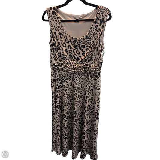 Dress Casual Midi By Dana Buchman In Animal Print, Size: M