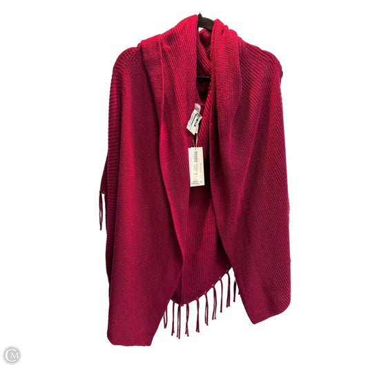 Poncho By Chicos In Maroon, Size: 0
