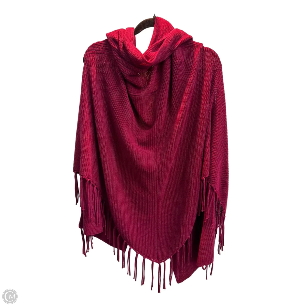 Poncho By Chicos In Maroon, Size: 0