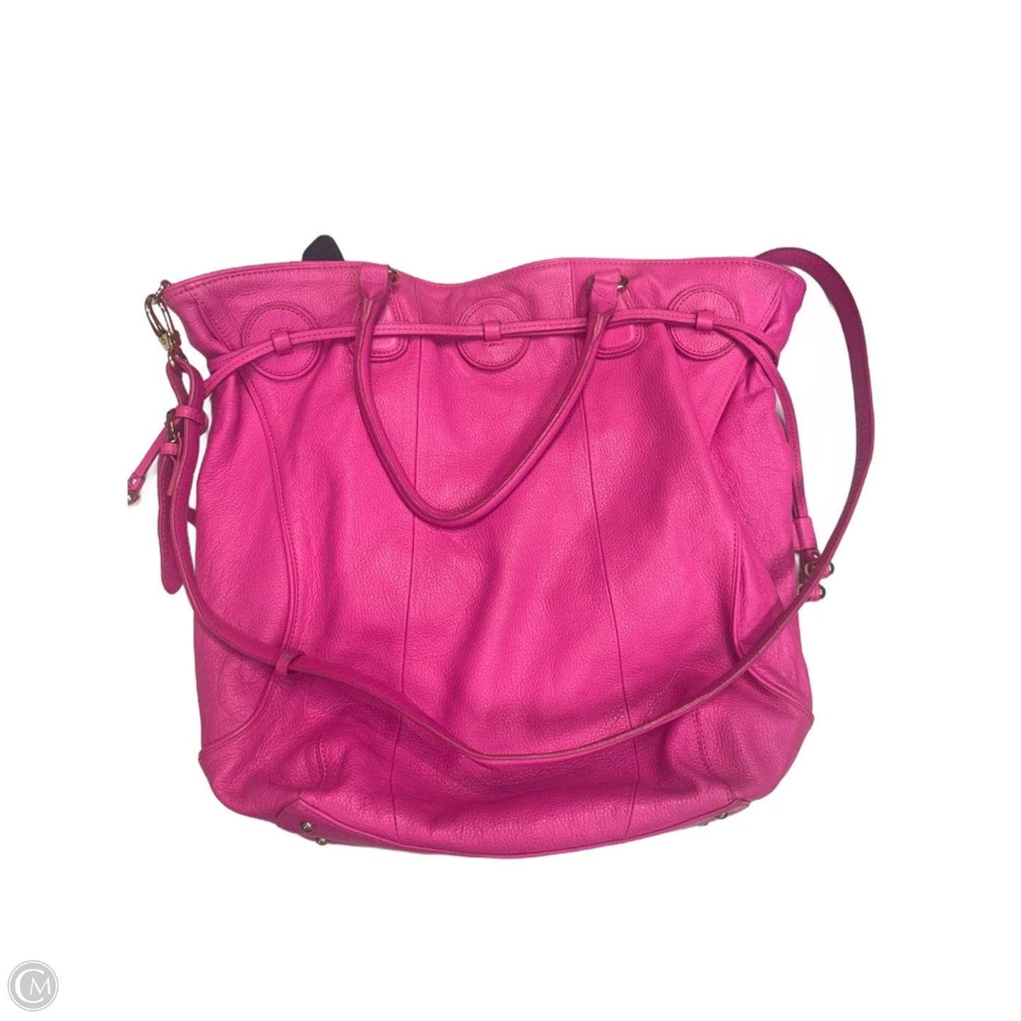 Handbag Leather By Isaac Mizrahi Live Qvc, Size: Large
