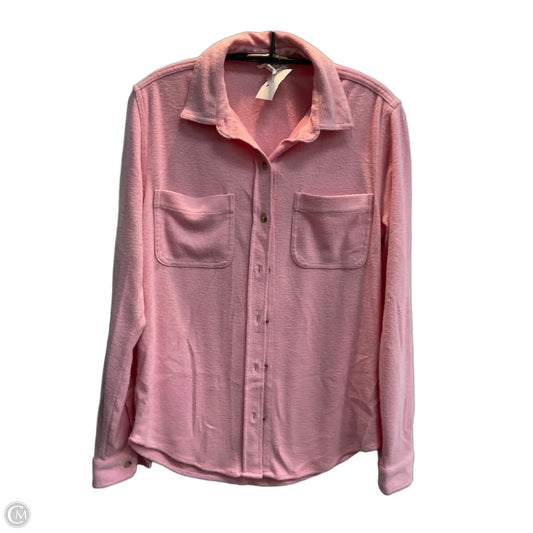 Top Long Sleeve By Beachlunchlounge In Pink, Size: Xs