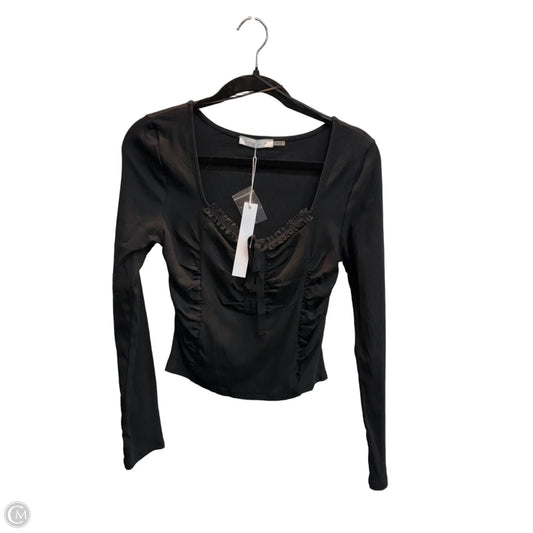 Top Long Sleeve By Clothes Mentor In Black, Size: M