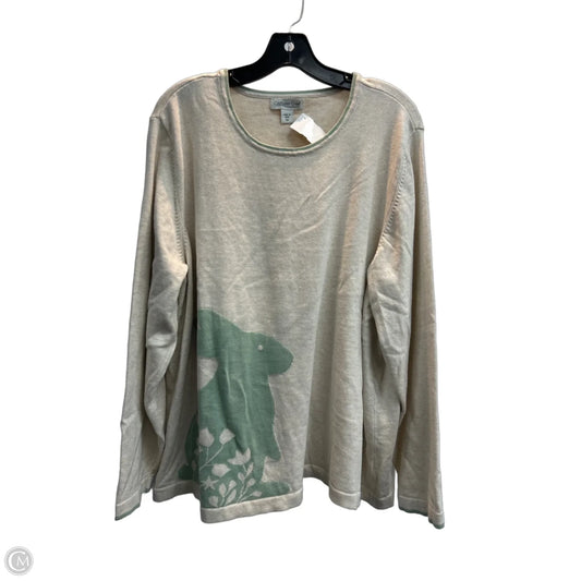 Sweater By Coldwater Creek In Beige, Size: 2x