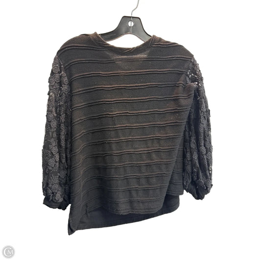 Top 3/4 Sleeve By Eri + Ali In Black, Size: M