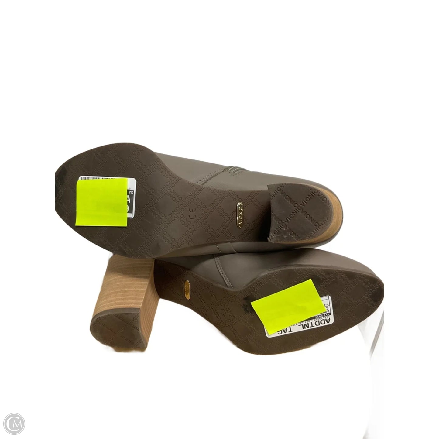 Boots Ankle Heels By Vionic In Taupe, Size: 9