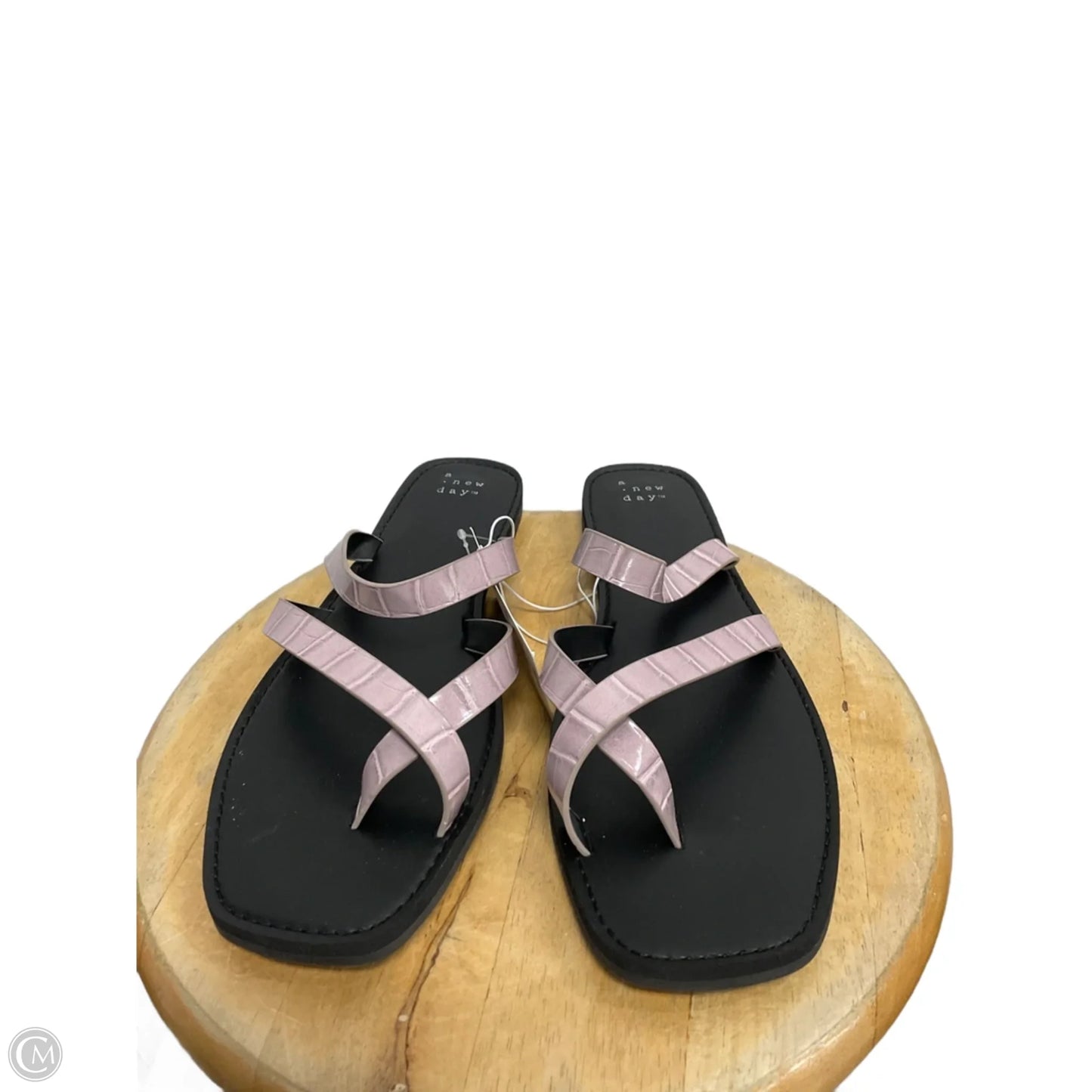 Sandals Flats By A New Day In Purple, Size: 10