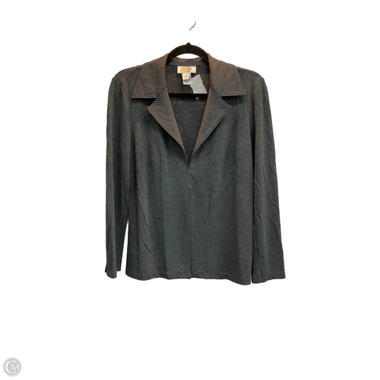 Jacket Shirt By Talbots In Grey, Size: S