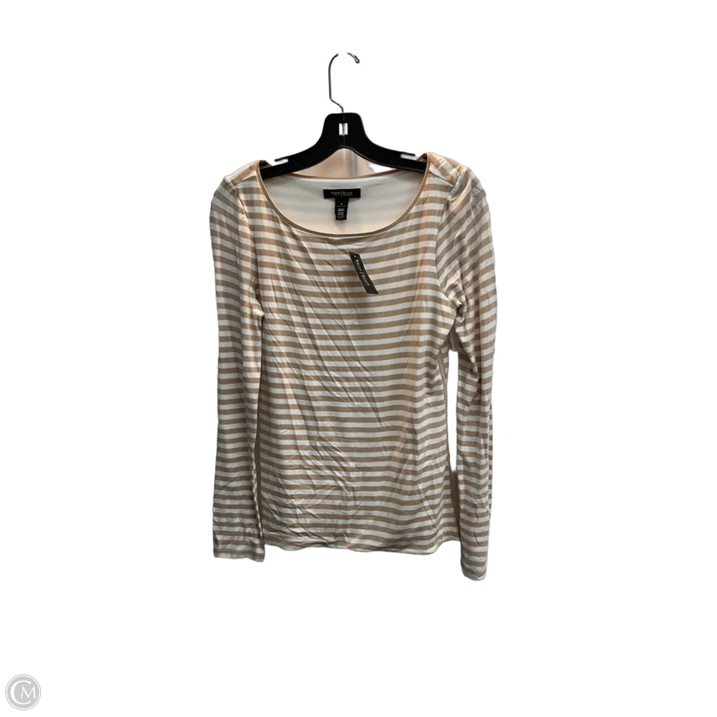 Top Long Sleeve By White House Black Market In Striped Pattern, Size: S
