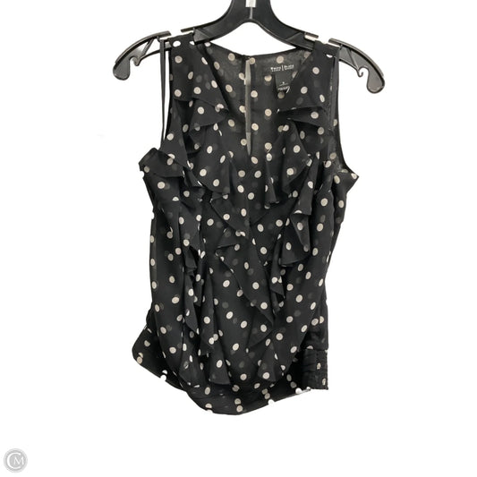 Top Sleeveless By White House Black Market In Polkadot Pattern, Size: S