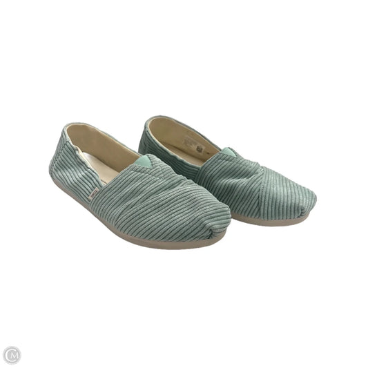 Shoes Flats By Toms In Aqua, Size: 7
