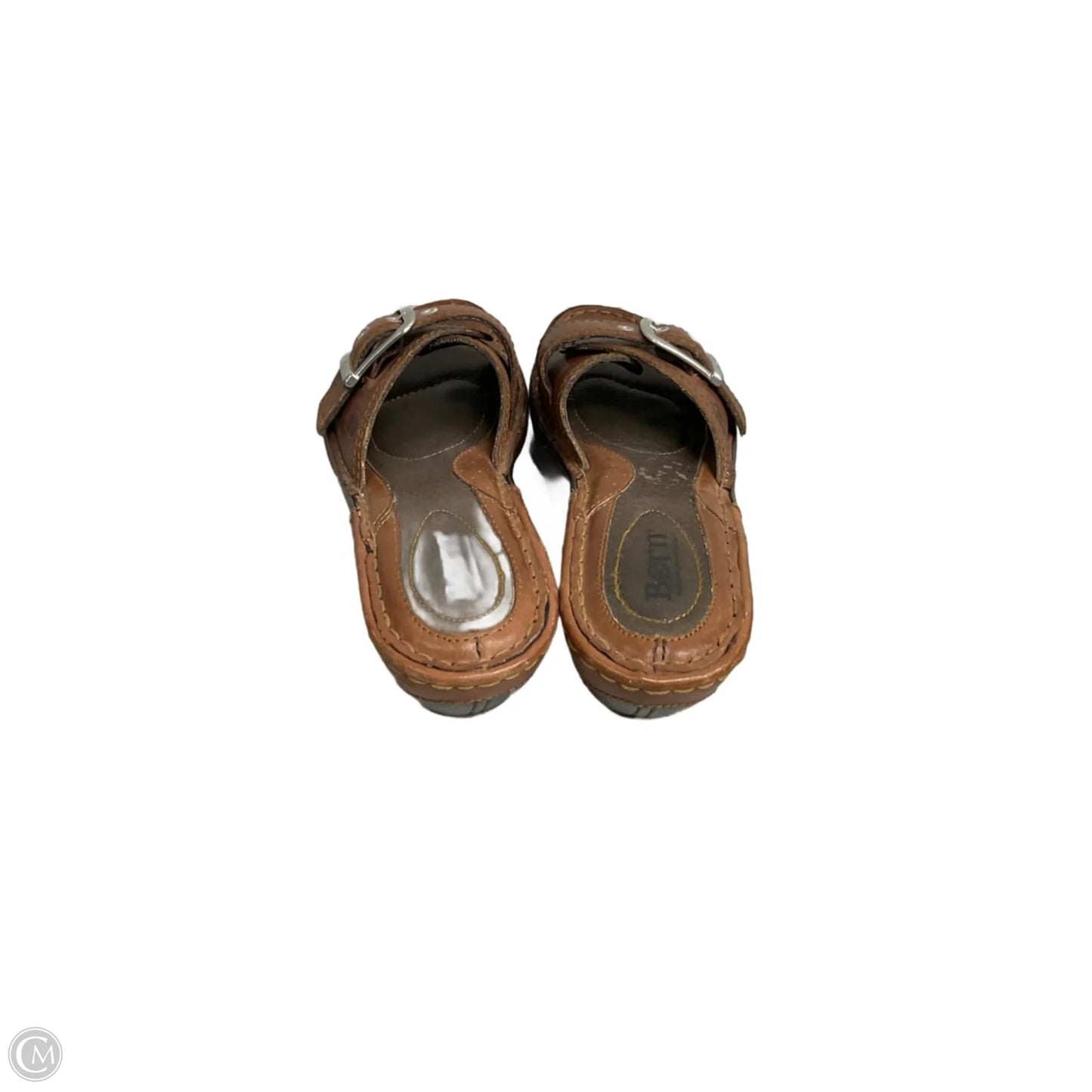 Sandals Heels Wedge By Born In Brown, Size: 7