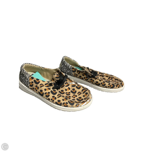 Shoes Athletic By Hey Dude In Animal Print, Size: 5