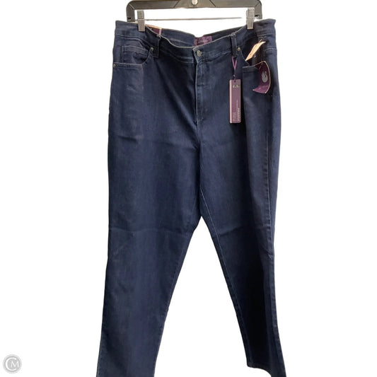 Jeans Straight By Gloria Vanderbilt In Blue, Size: 18