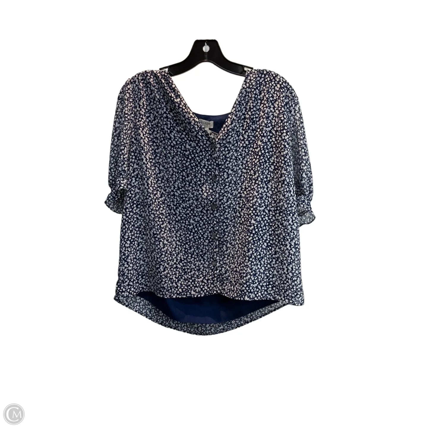 Top Short Sleeve By J. Crew In Floral Print, Size: S