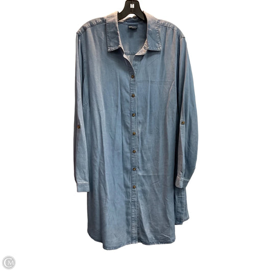 Dress Casual Midi By J. Jill In Blue, Size: 2x