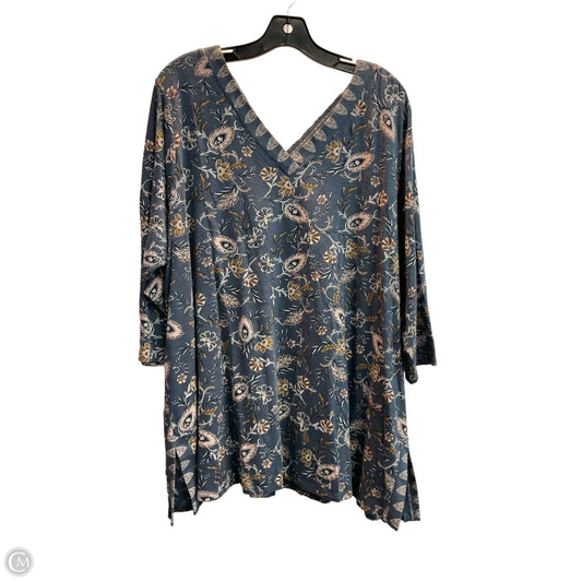 Top 3/4 Sleeve By J. Jill In Paisley Print, Size: 2x