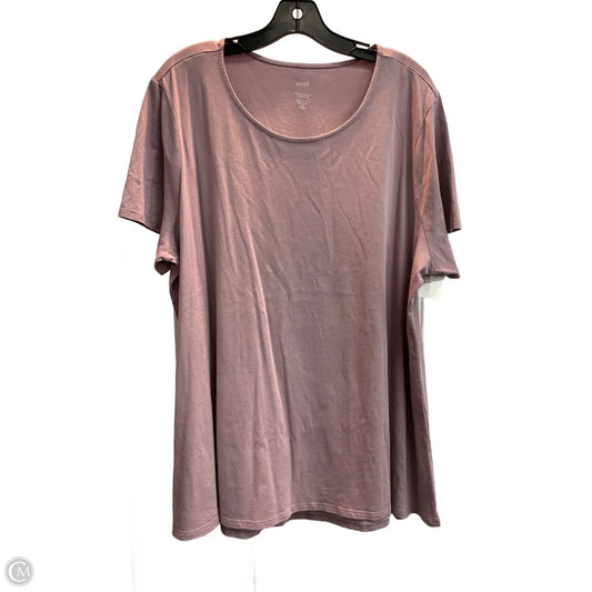 Top Short Sleeve Basic By Pure Jill In Purple, Size: 2x