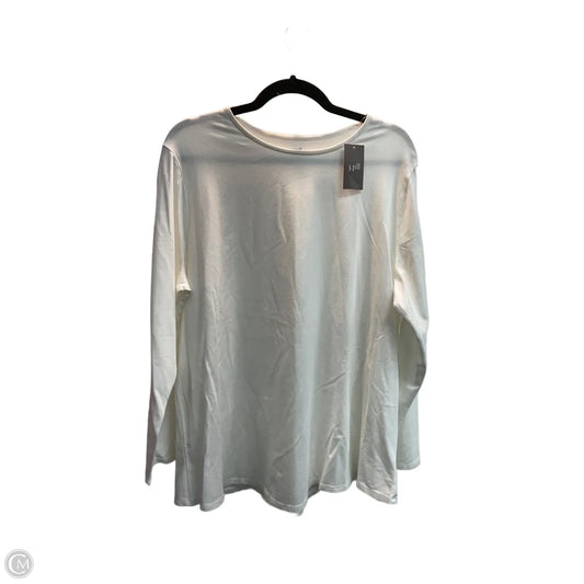 Top Long Sleeve By J. Jill In White, Size: 2x