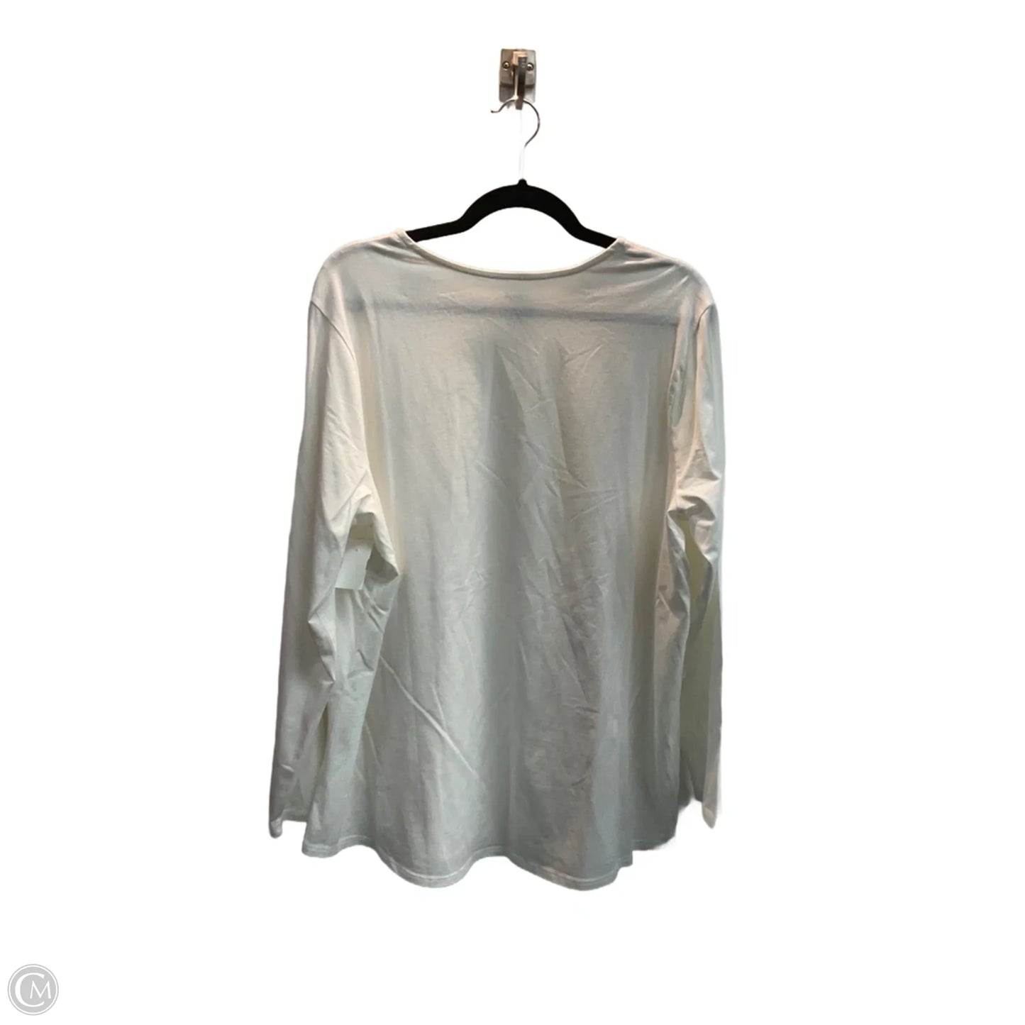 Top Long Sleeve By J. Jill In White, Size: 2x