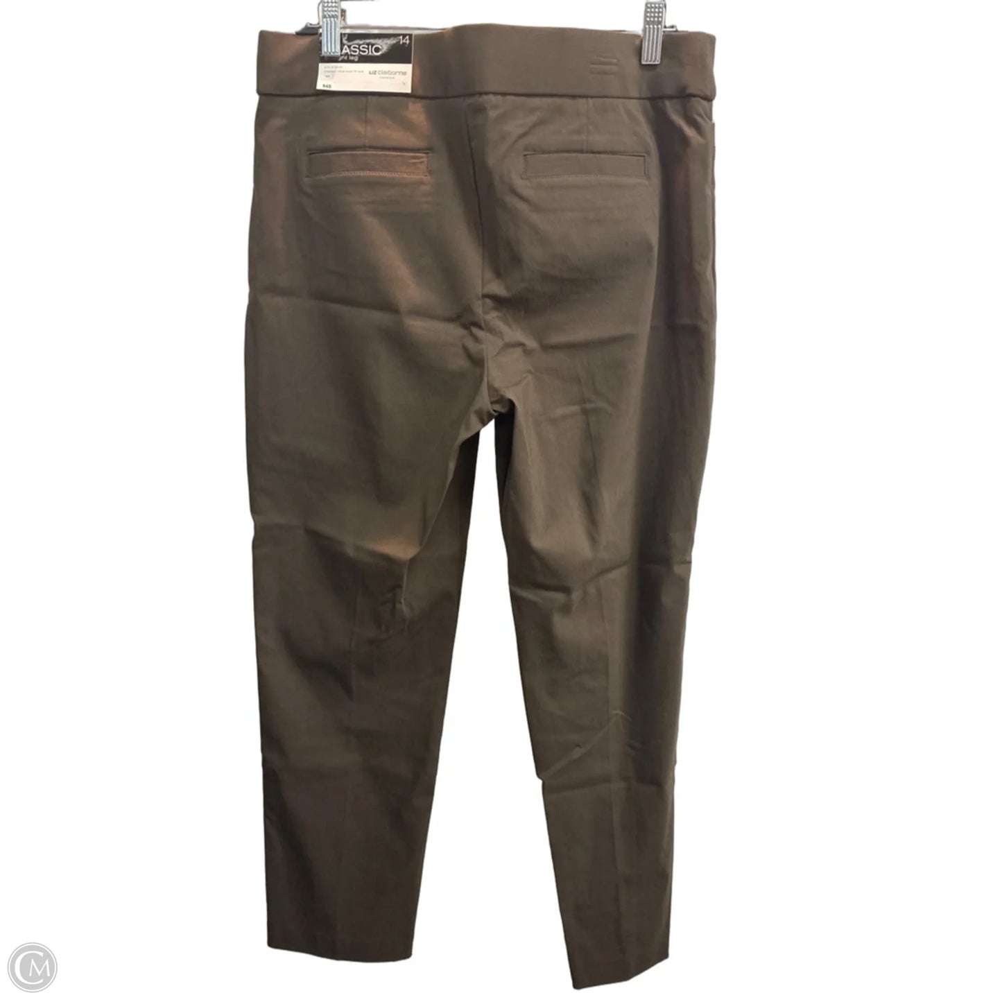 Pants Cropped By Liz Claiborne In Brown, Size: 14