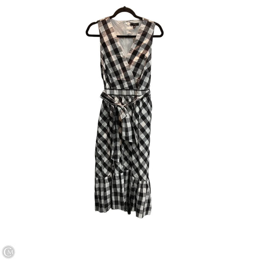 Dress Casual Maxi By J. Crew In Checkered Pattern, Size: 10