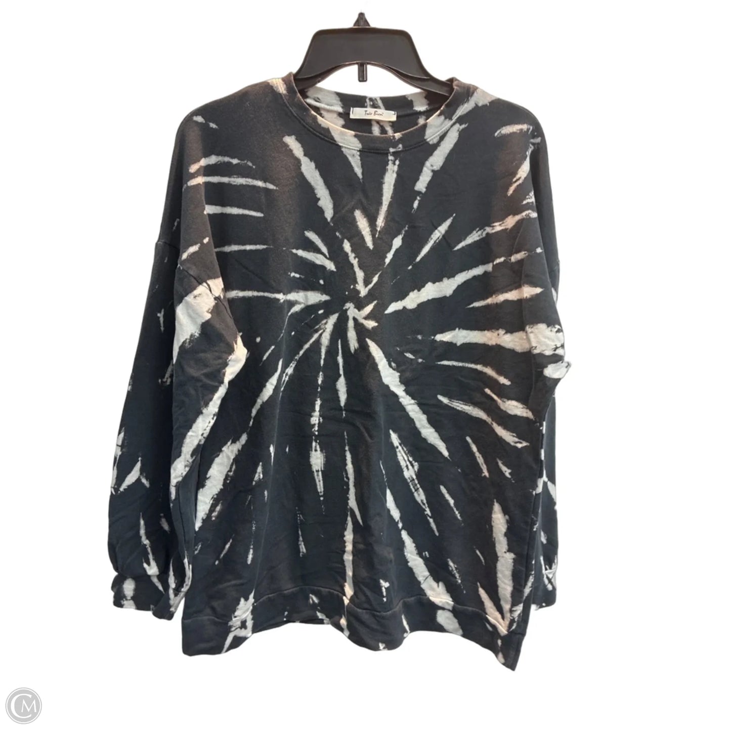 Sweatshirt Crewneck By Tres Bien In Tie Dye Print, Size: L
