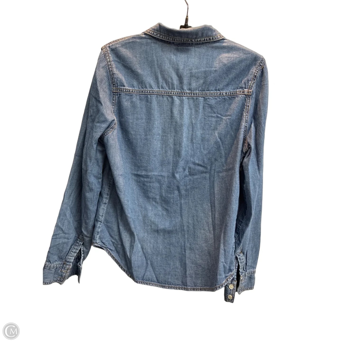 Top Long Sleeve By Mossimo In Blue, Size: M