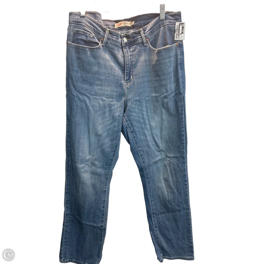 Jeans Straight By Levis In Blue, Size: 16