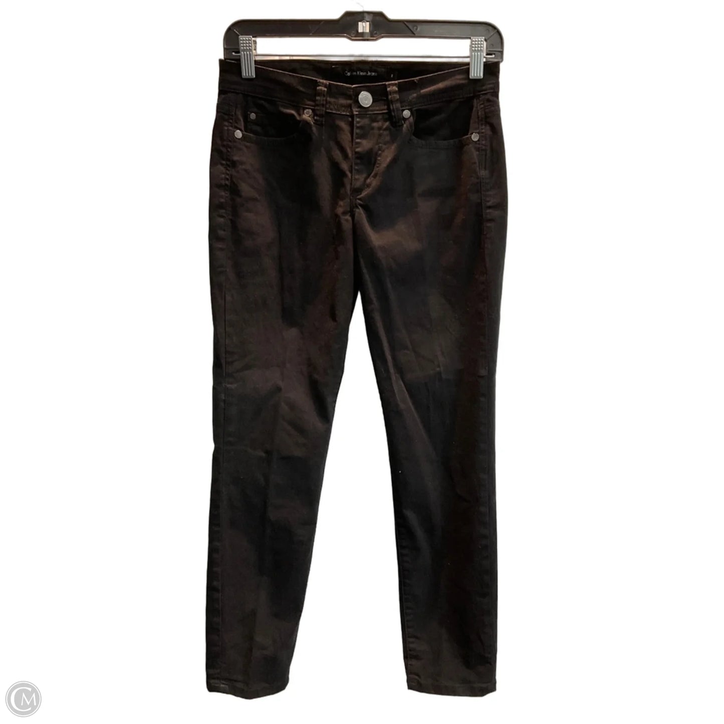 Jeans Cropped By Calvin Klein In Black, Size: 2