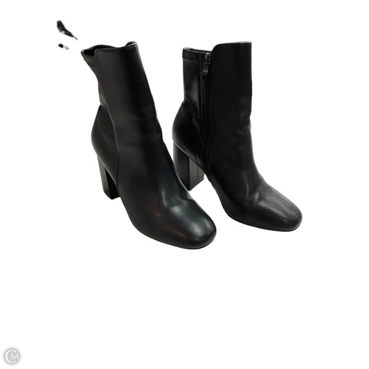 Boots Ankle Heels By Clothes Mentor In Black, Size: 8