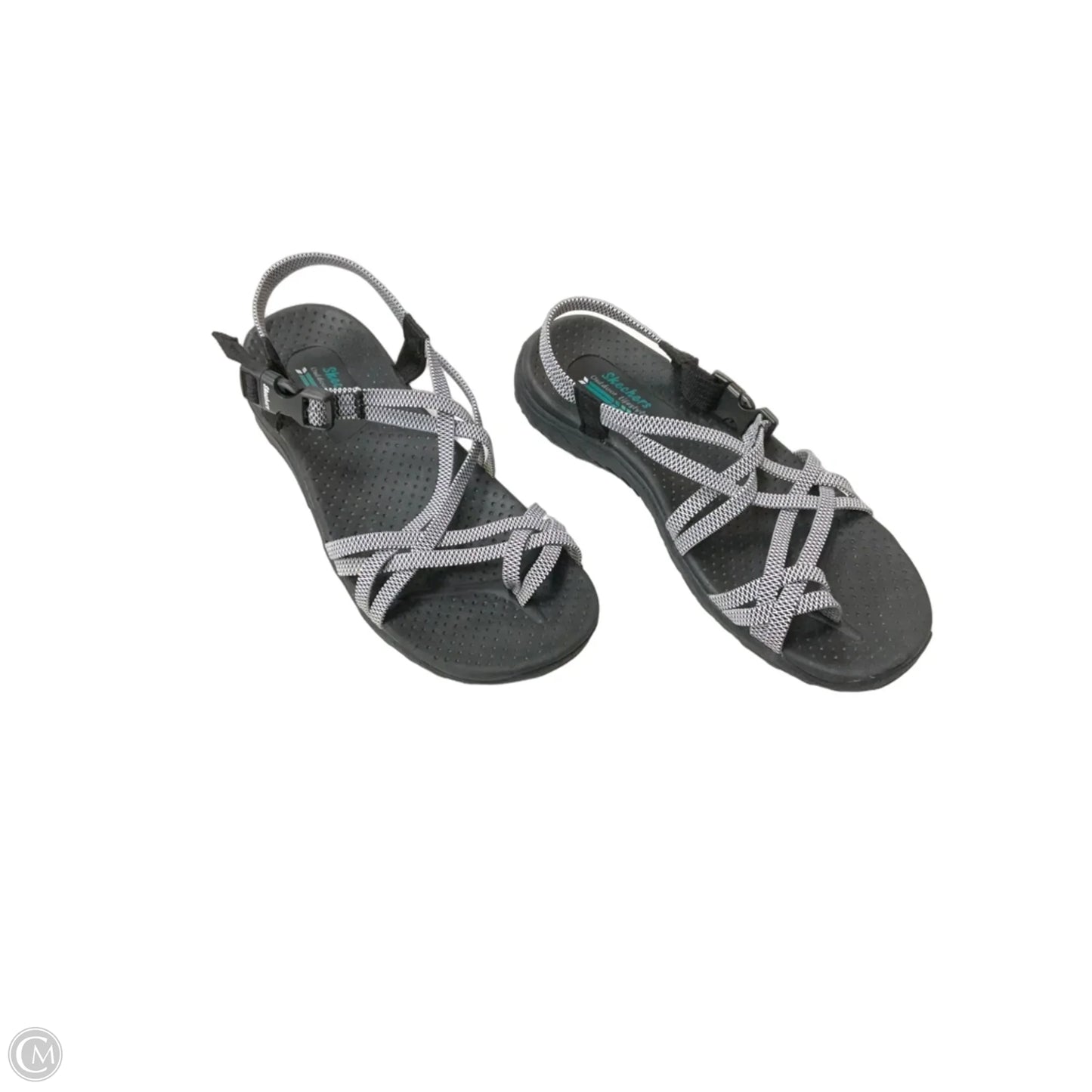 Sandals Flats By Skechers In Grey, Size: 8