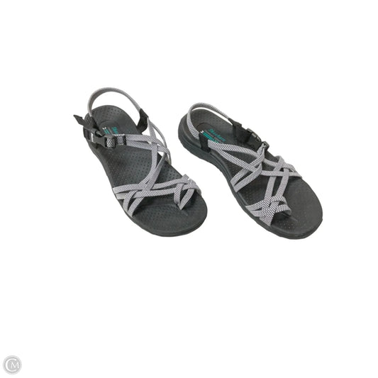 Sandals Flats By Skechers In Grey, Size: 8