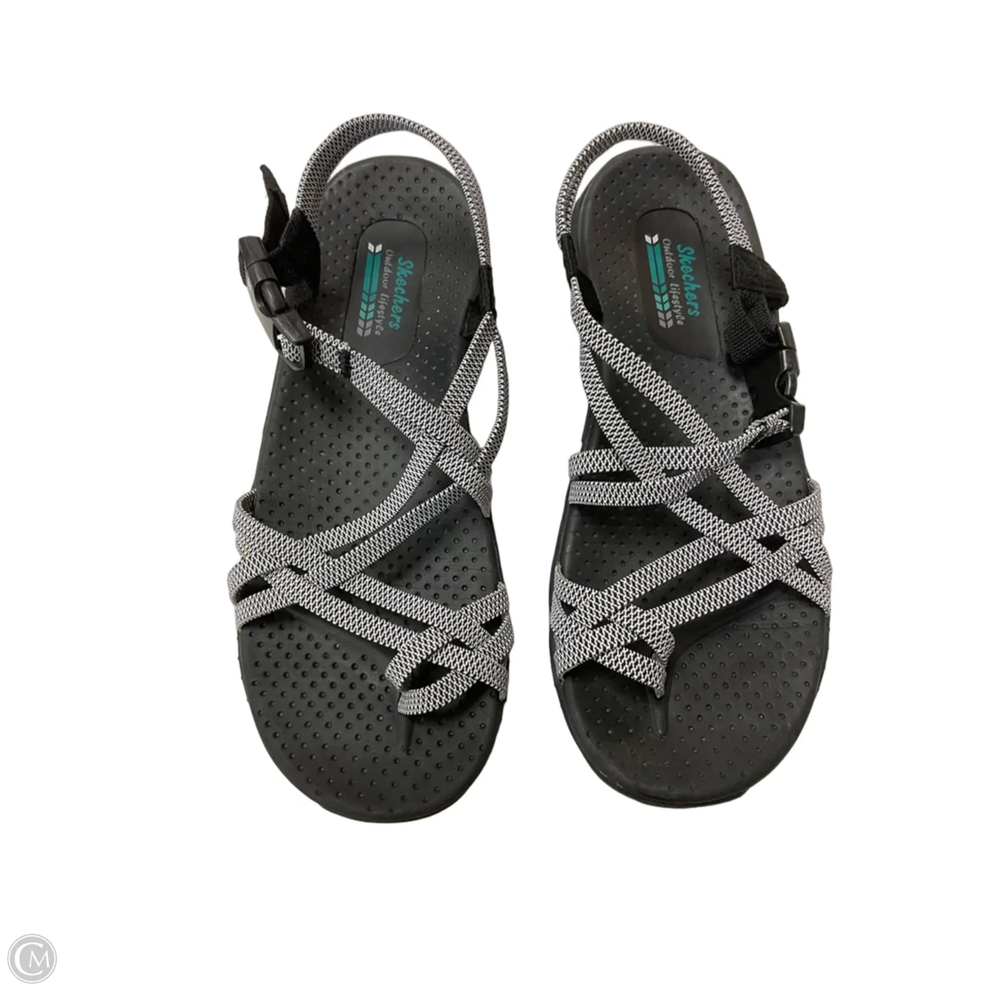 Sandals Flats By Skechers In Grey, Size: 8