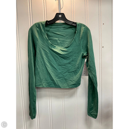 Athletic Top Long Sleeve Crewneck By Athleta In Green, Size: M