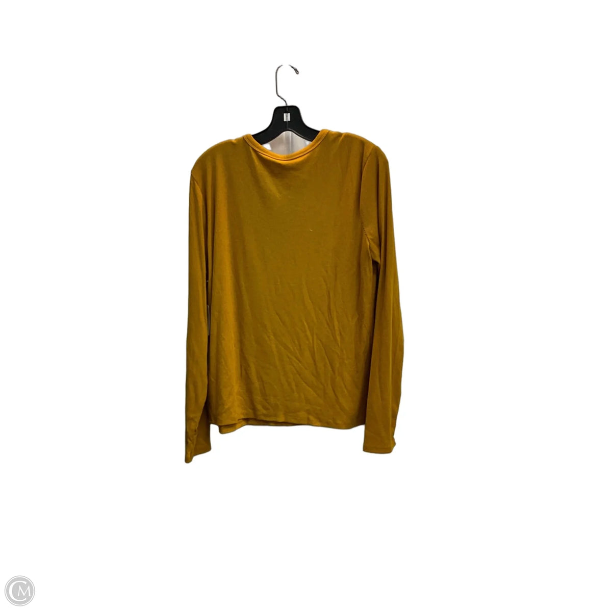 Top Long Sleeve Basic By Ana In Yellow, Size: Xxl