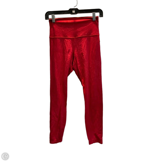 Athletic Leggings By Lululemon In Red, Size: 6