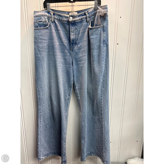 Jeans Wide Leg By Loft In Blue, Size: 14