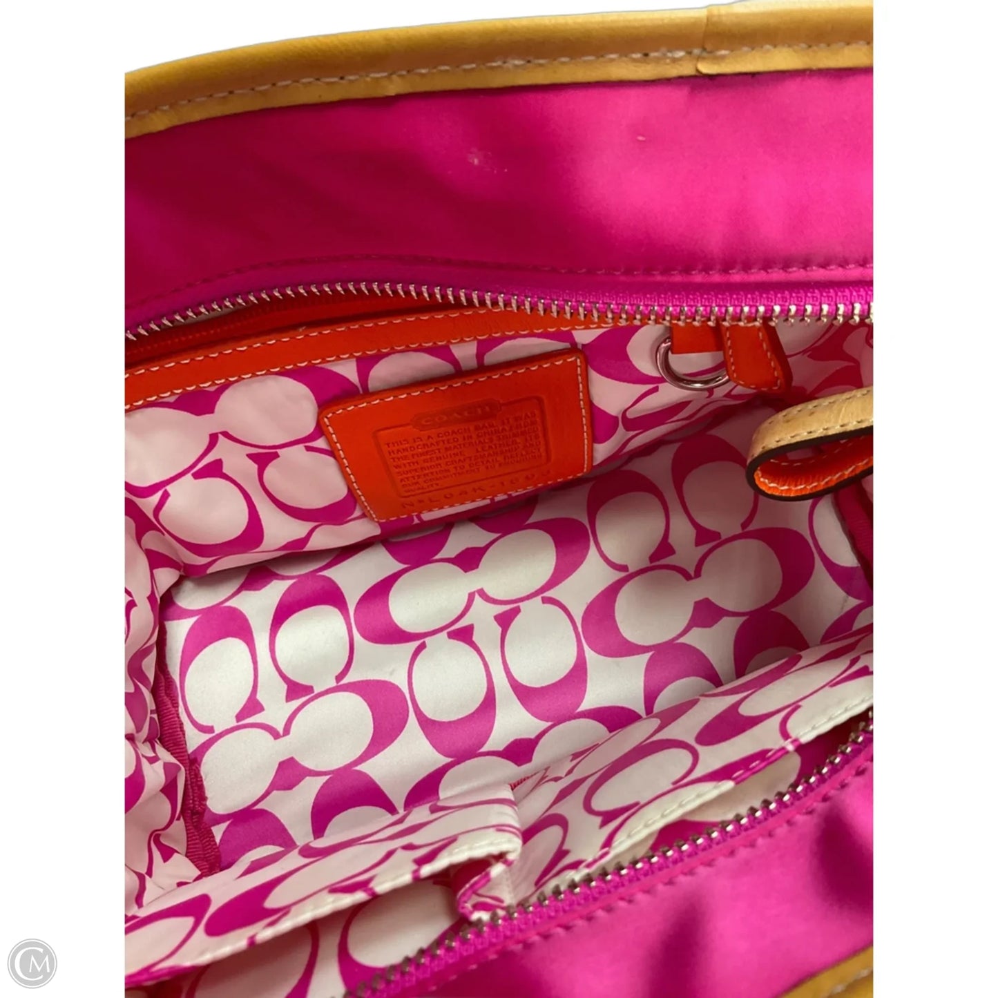 Tote Designer By Coach, Size: Small