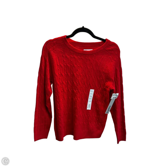 Sweater By Croft And Barrow In Red, Size: Xsp
