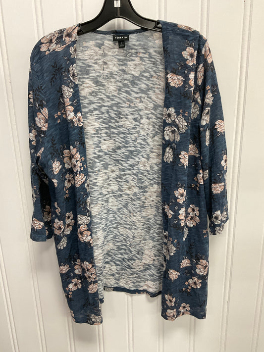 Kimono By Torrid In Floral Print, Size:1X