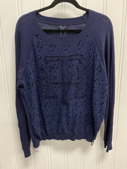 Top Ls By Tommy Hilfiger In Navy, Size:1X