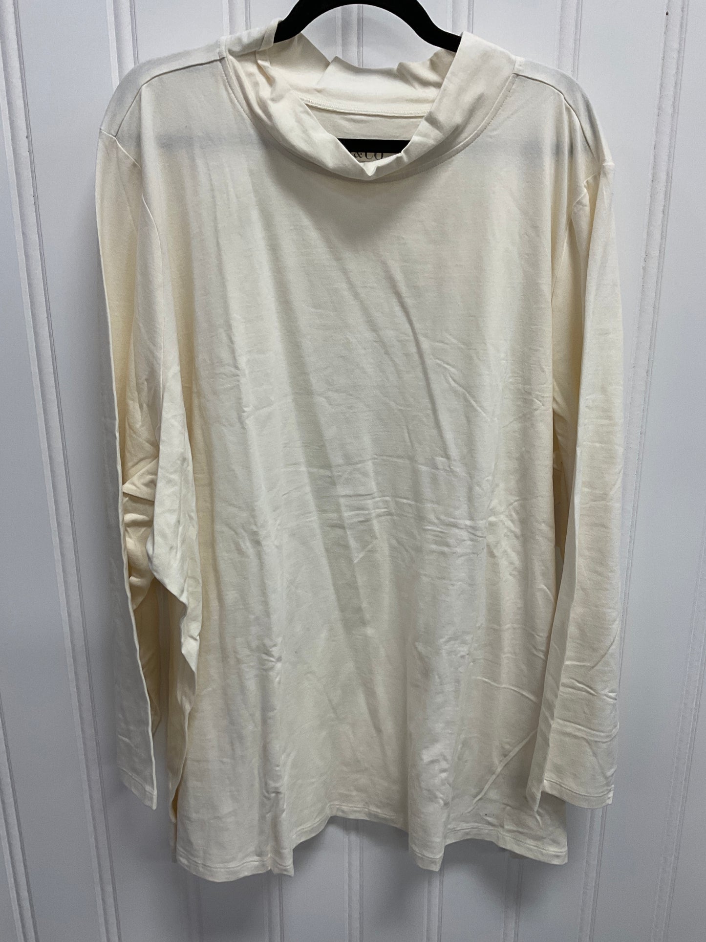 Top Ls Basic By Clothes Mentor In Cream, Size:5