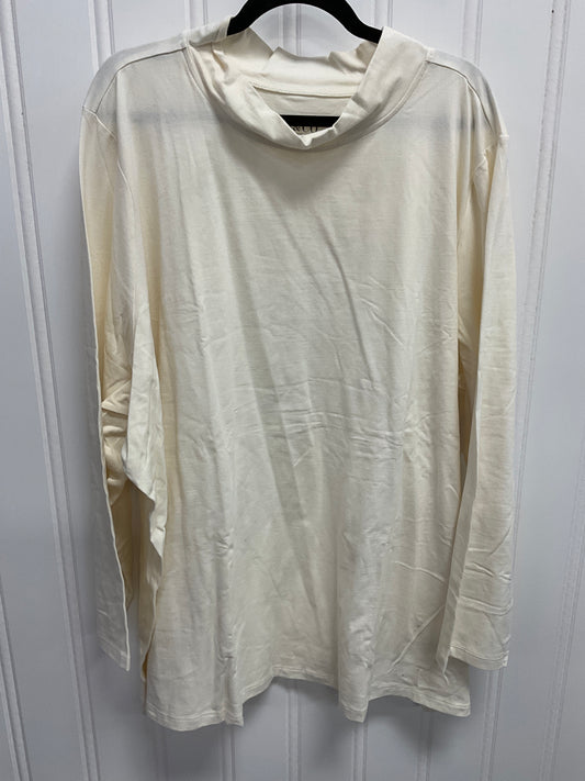 Top Ls Basic By Clothes Mentor In Cream, Size:5
