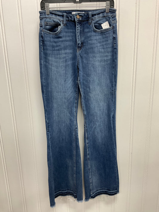 Jeans Flared By Flying Monkey In Blue Denim, Size:8