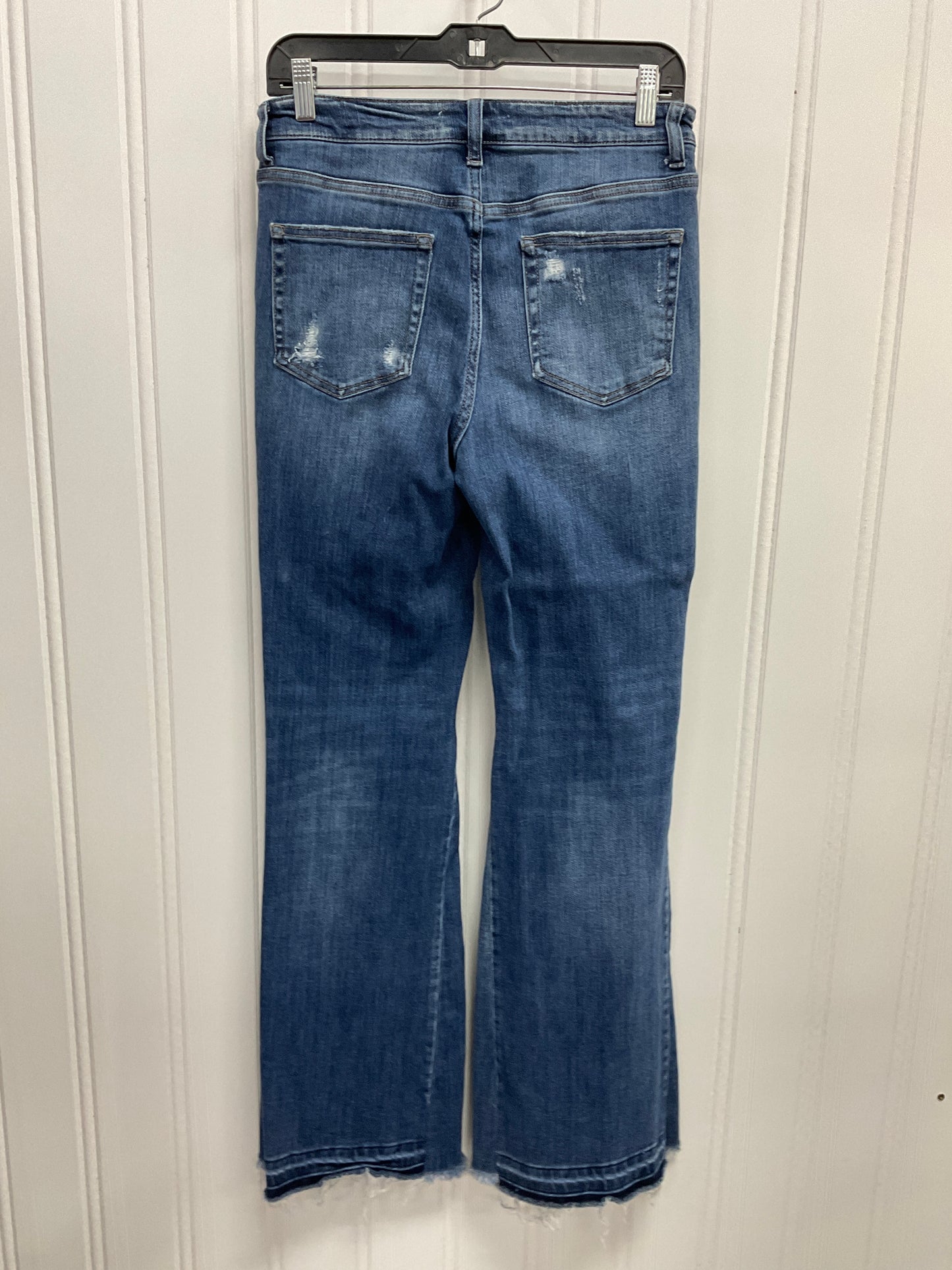 Jeans Flared By Flying Monkey In Blue Denim, Size:8