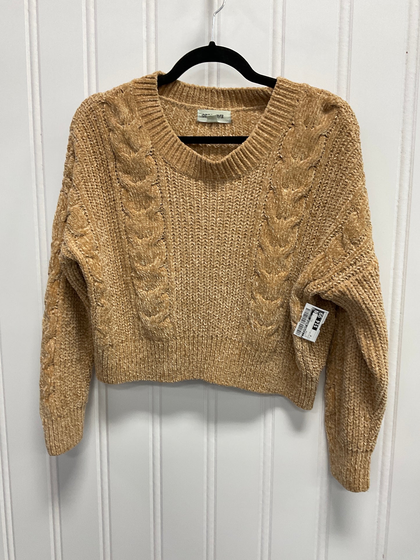 Sweater By Clothes Mentor In Tan, Size:M