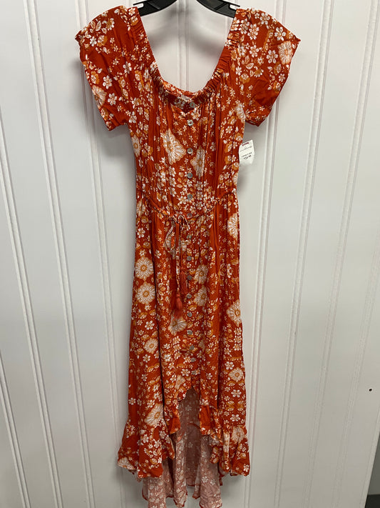 Dress Casual Maxi By Clothes Mentor In Orange, Size:Xs